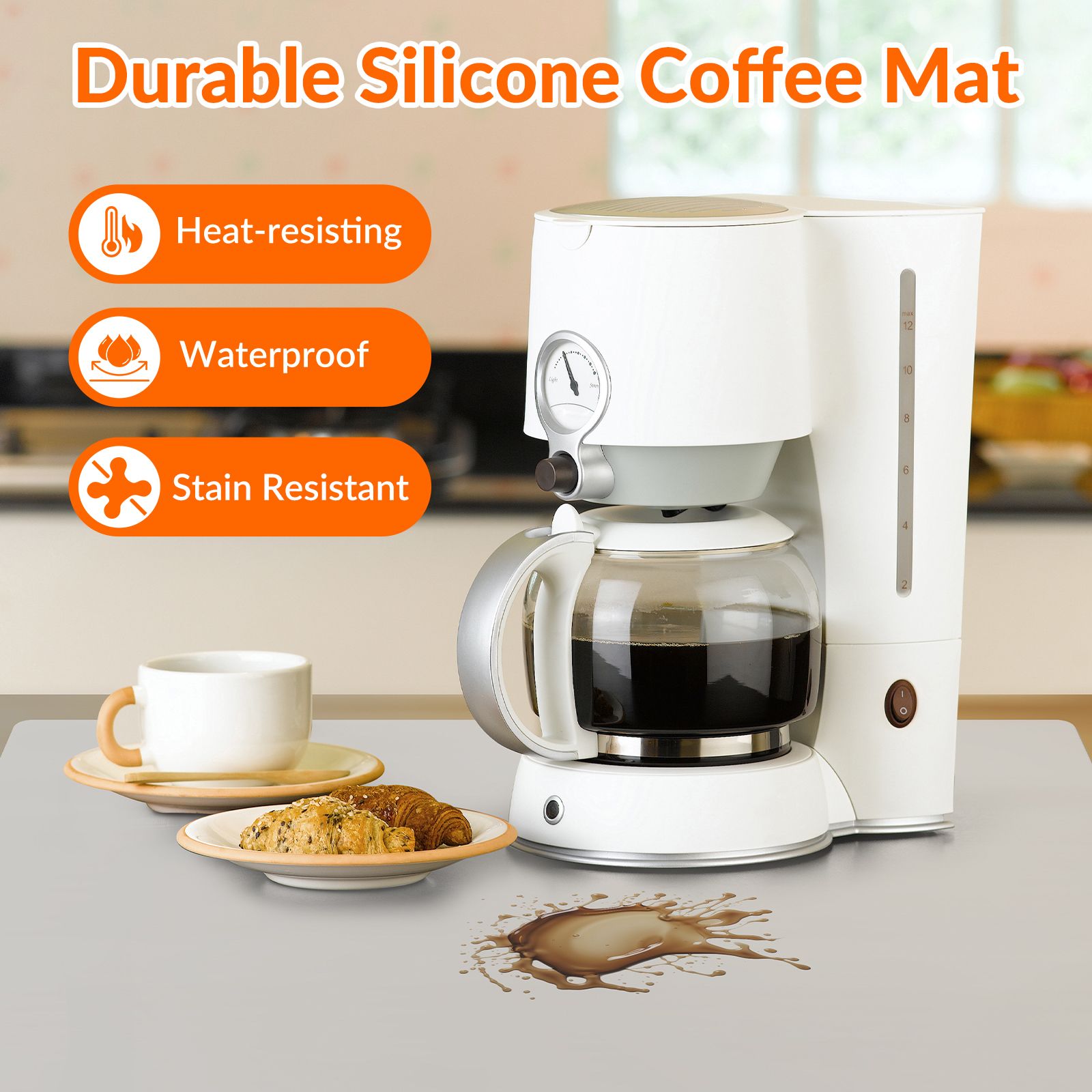 Countertop Protector Mat - Translucent, 23.6L x 15.7W