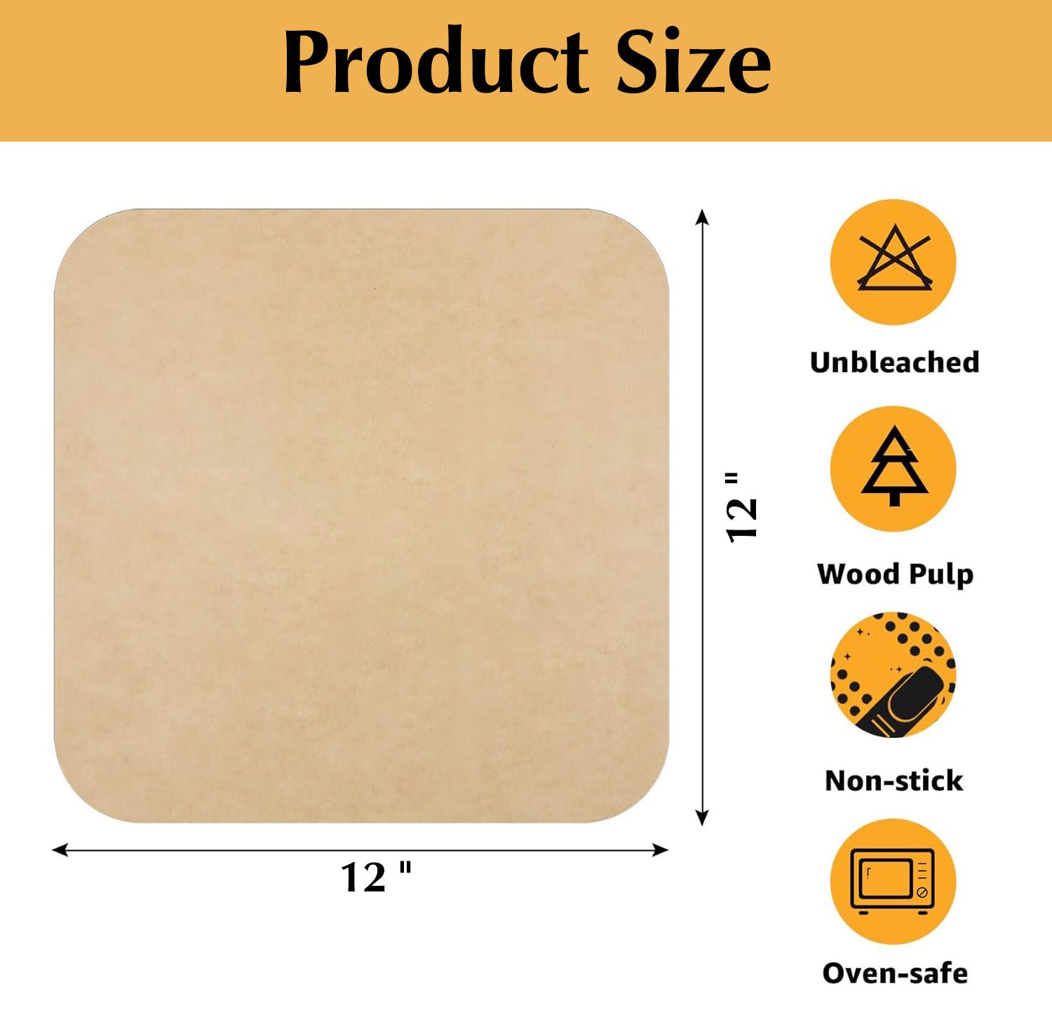 Air Fryer Parchment Paper Liners - 100 Pack