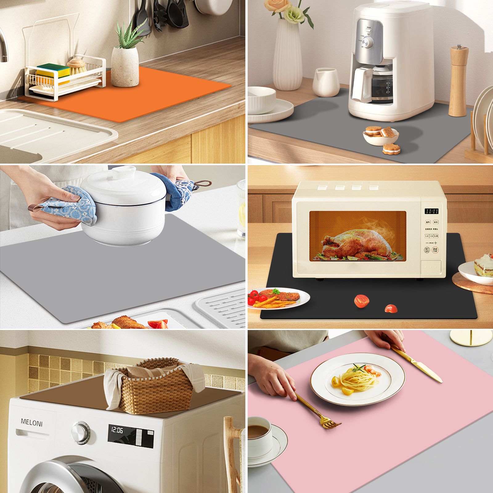 Countertop Protector Mat - Black, 23.6L x 15.7W