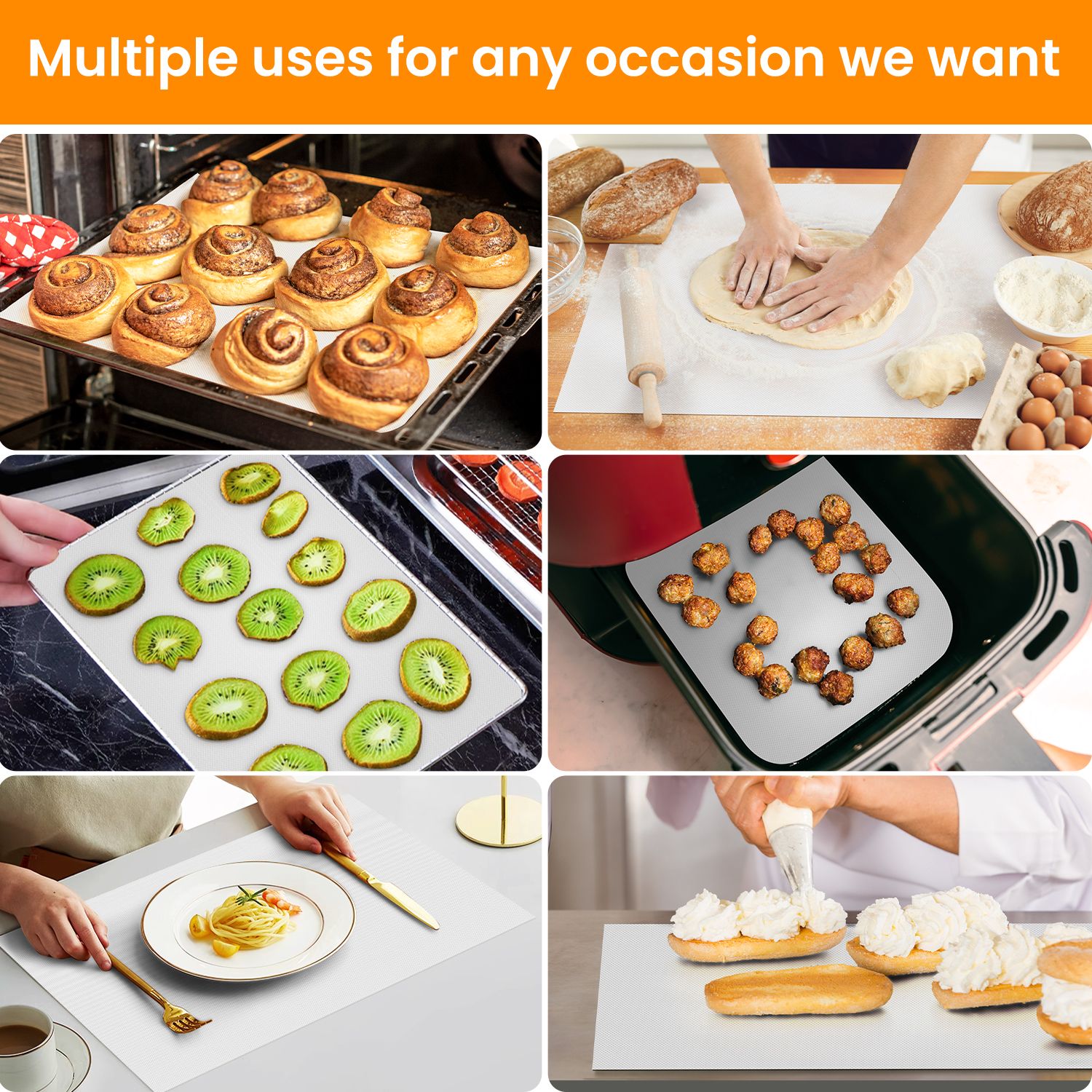 Silicone Baking Mat - White