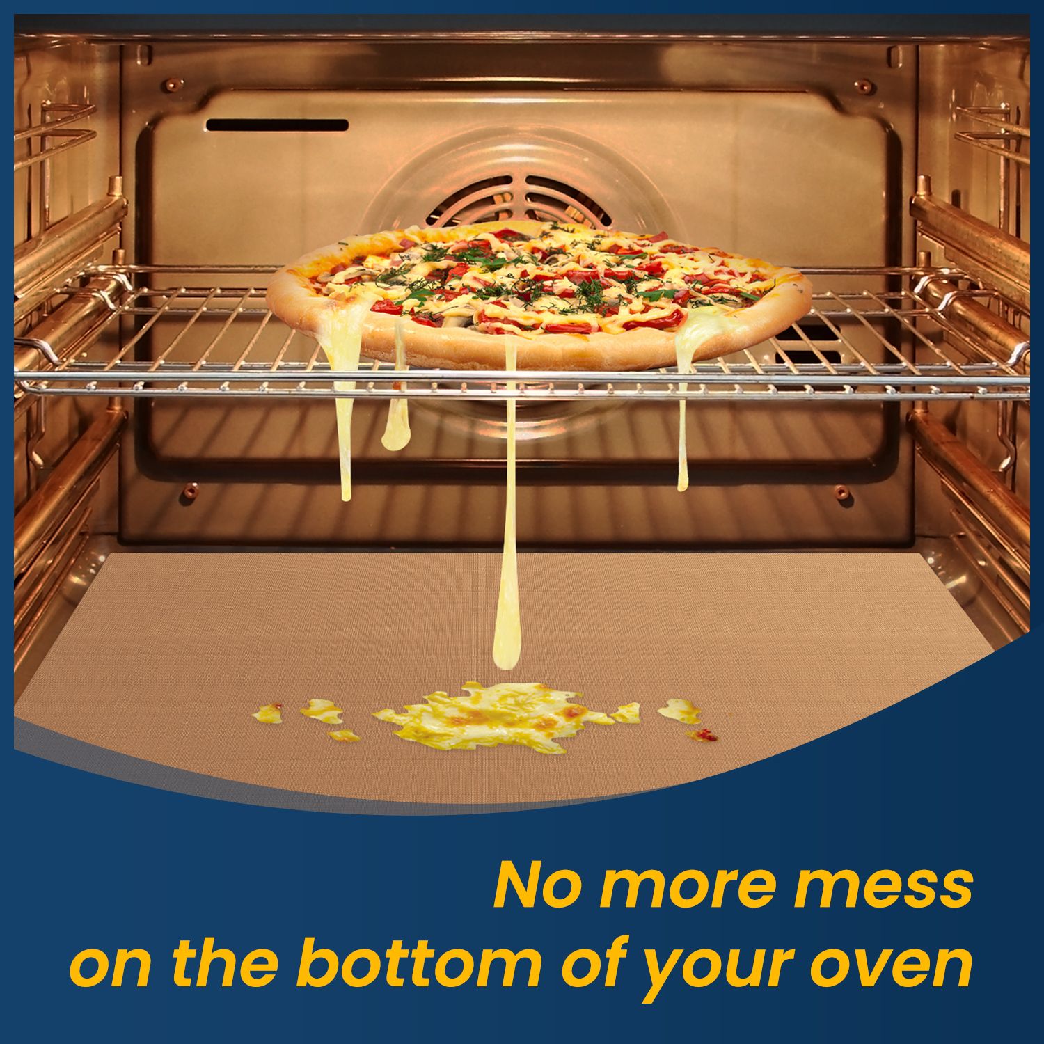 Oven Liners - Copper, 2 Pack