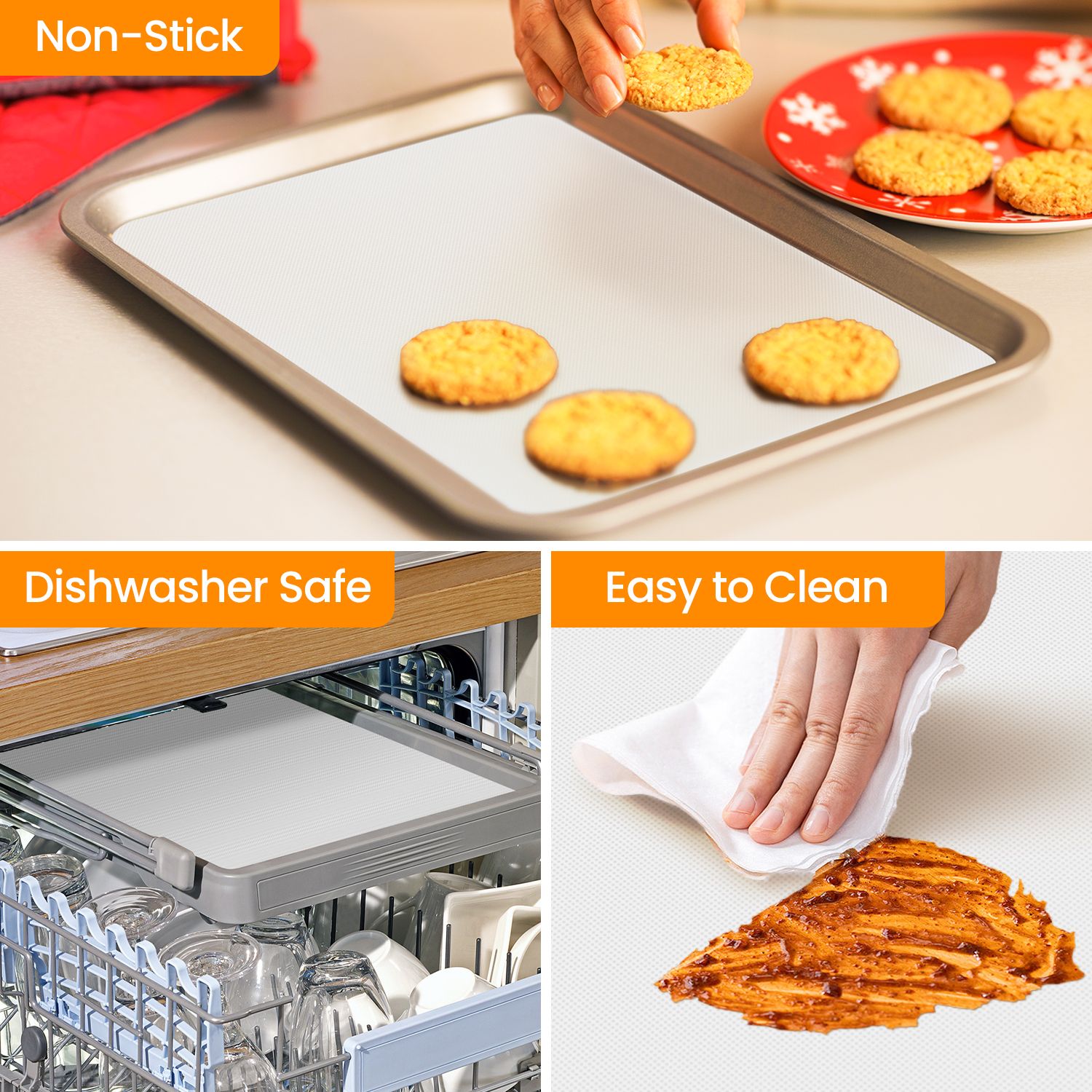 Silicone Baking Mat - White