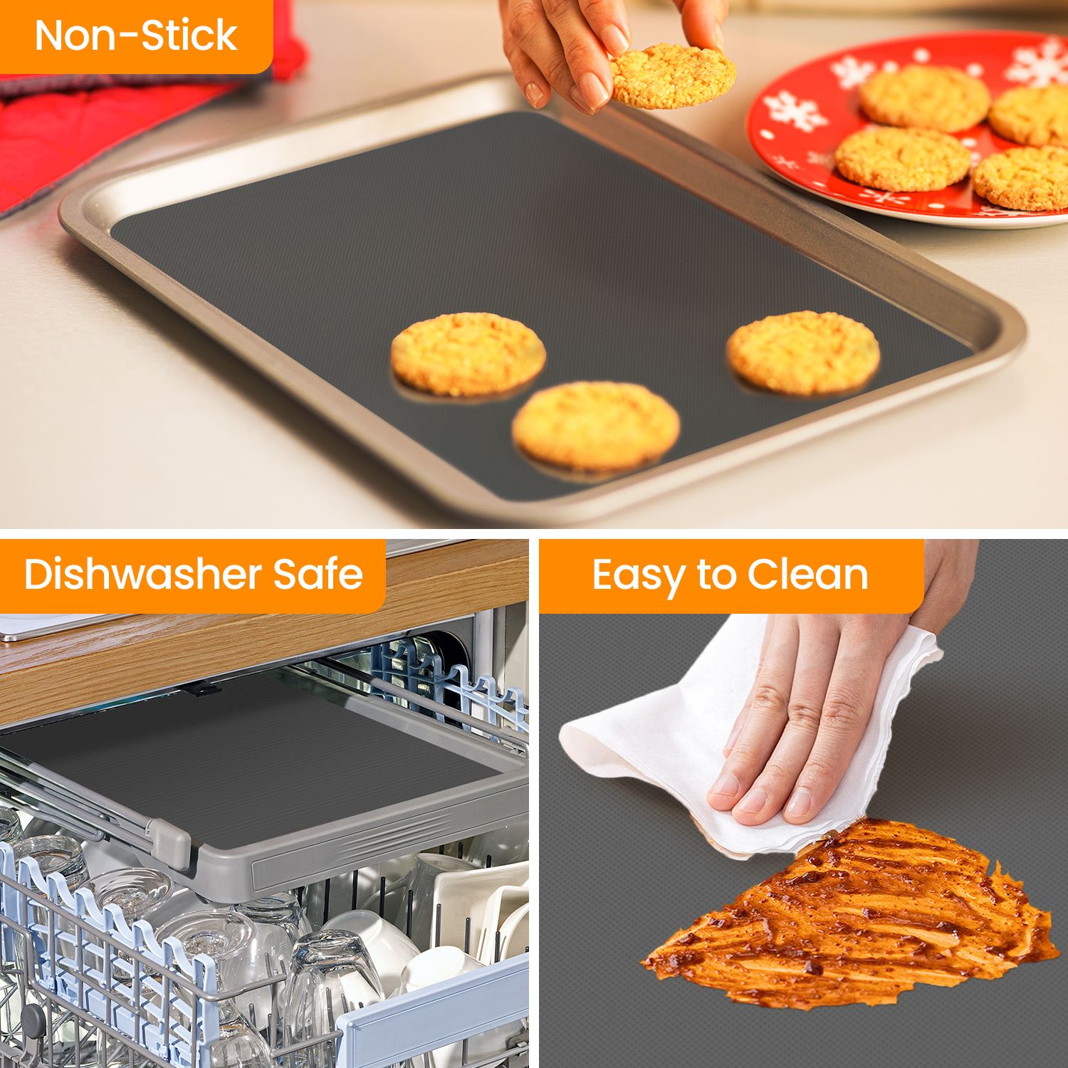Silicone Baking Mat - Gray