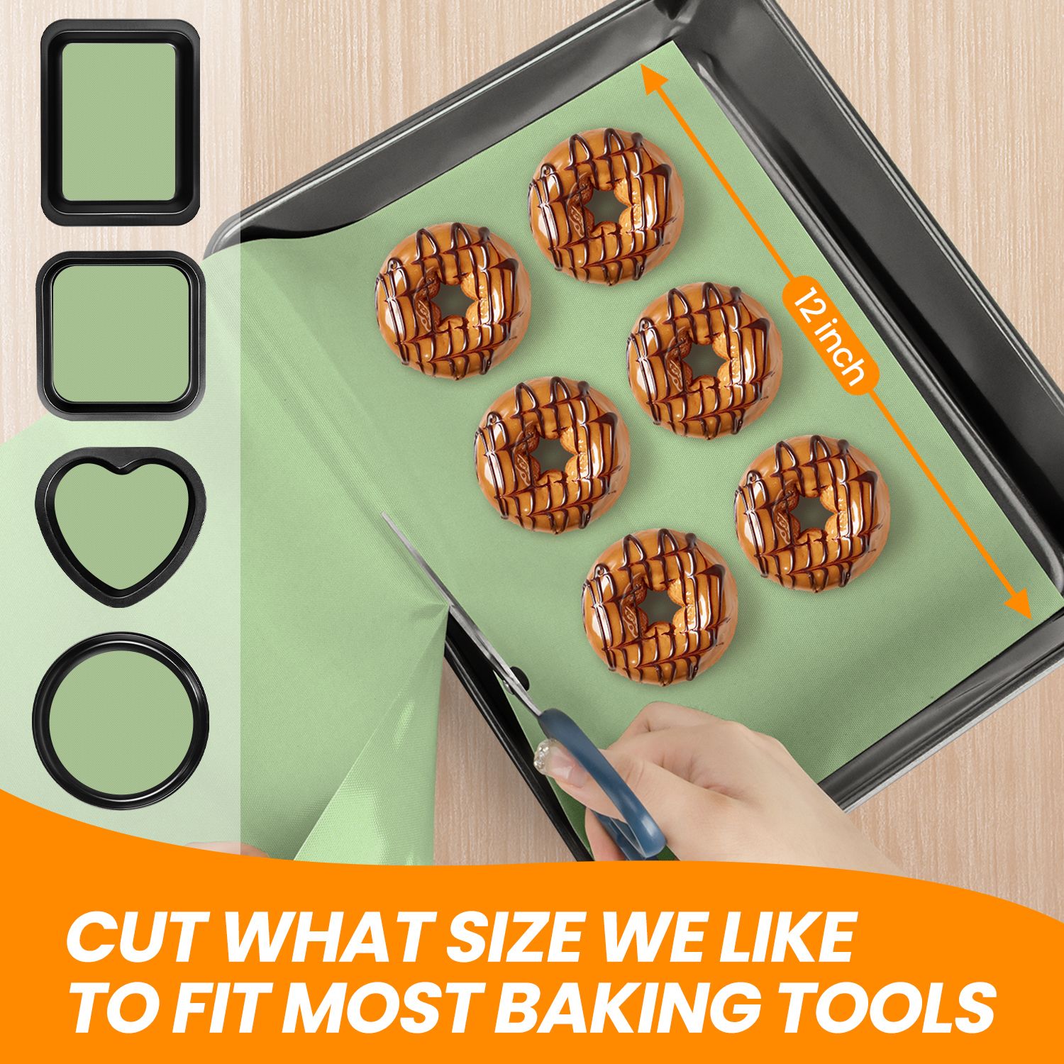 Silicone Baking Mat - Matcha Green