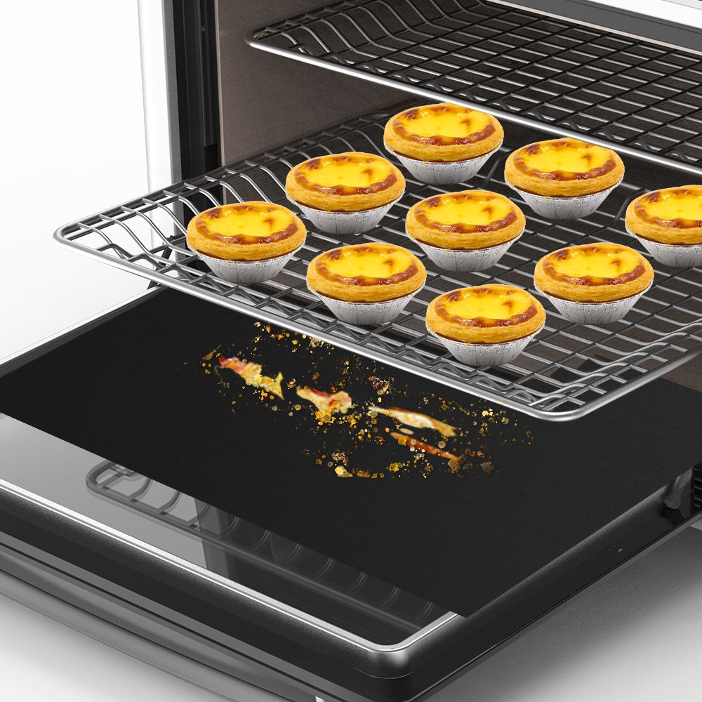 Reusable Silicone Air Fryer Liners - Black, 4 Pack