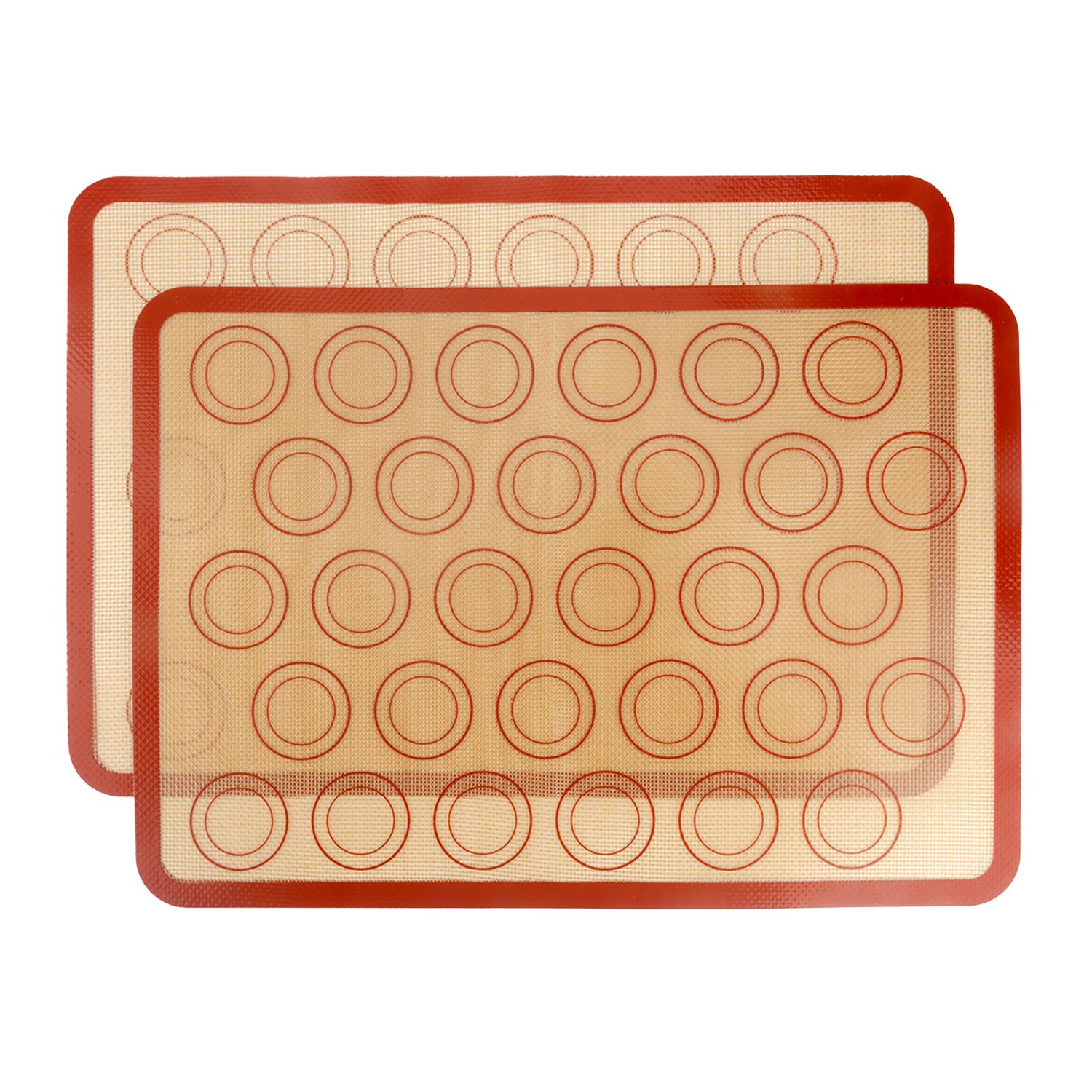 Macaron Baking Mat - Red, 2 Pack