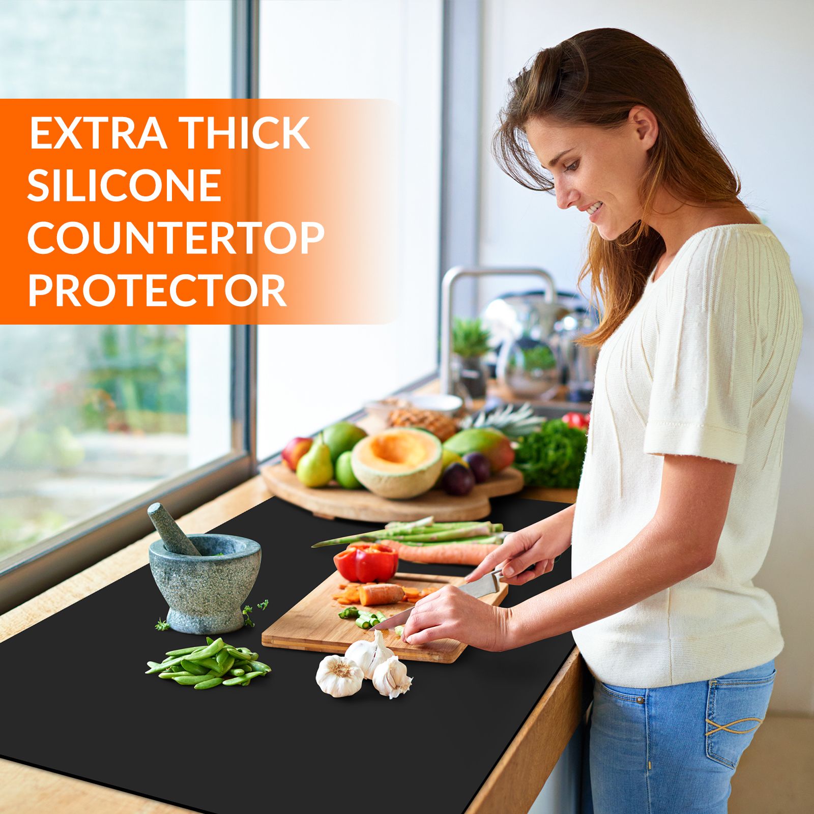 Countertop Protector Mat - Black, 23.6L x 15.7W