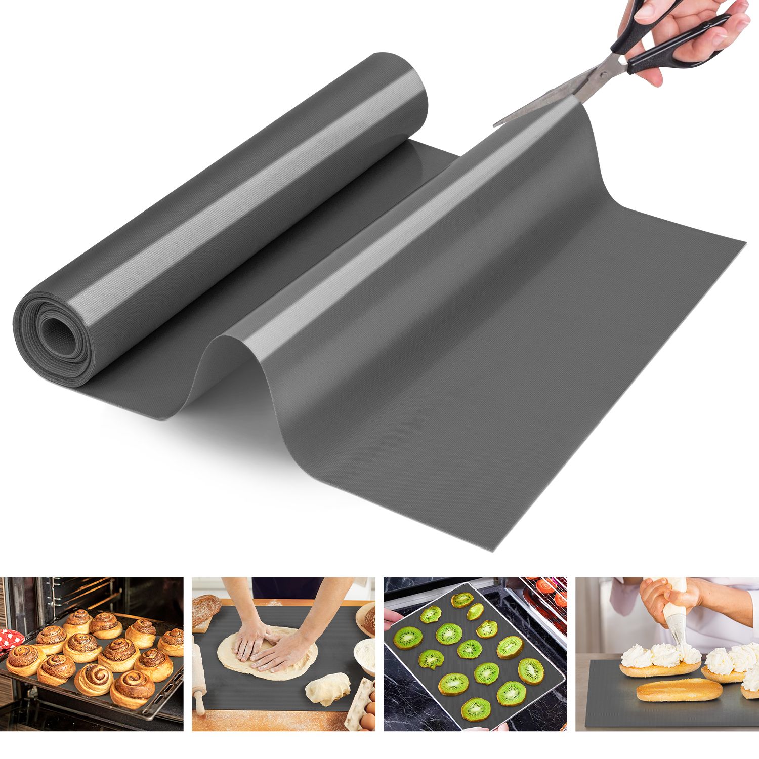 Silicone Baking Mat - Gray