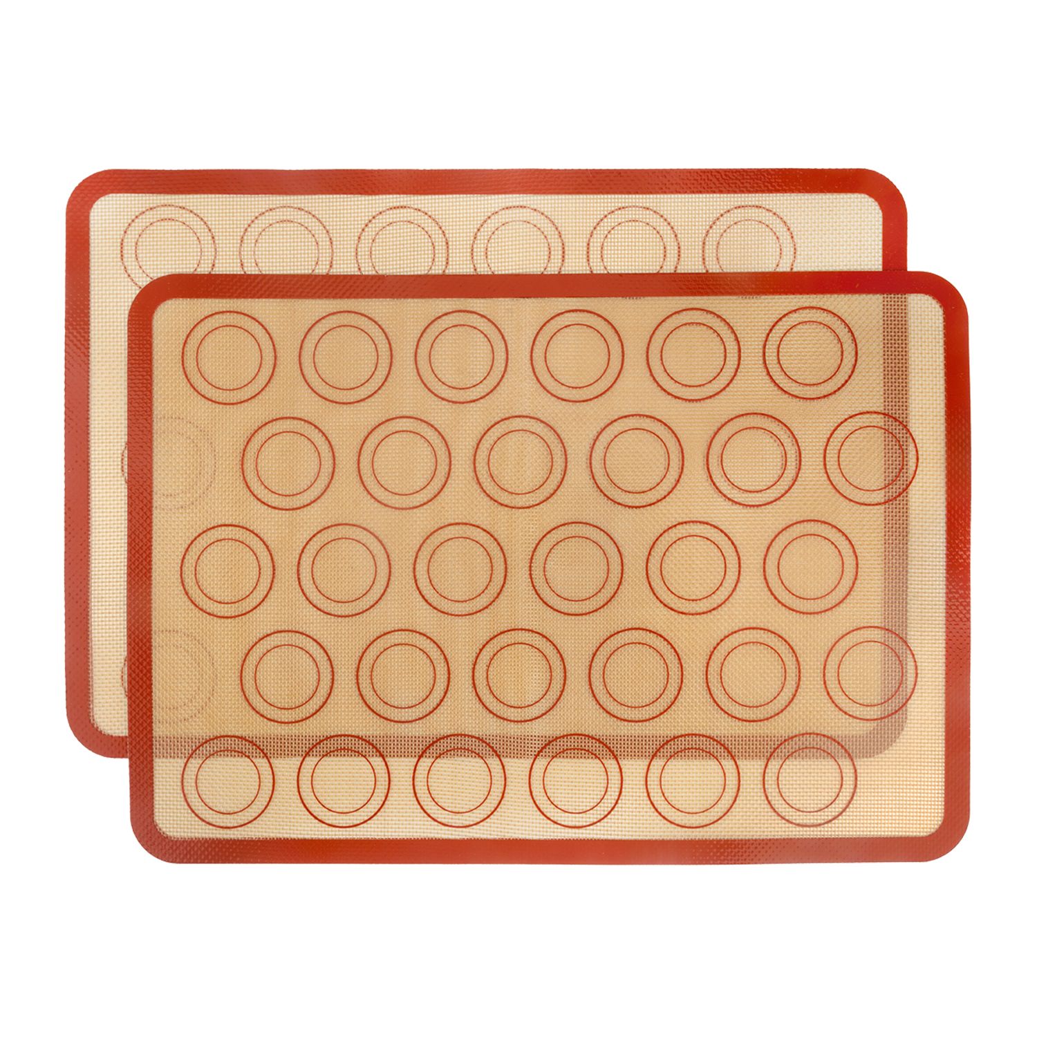 Macaron Baking Mat - Red, 2 Pack