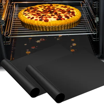 Oven Liners - Black, 2 Pack
