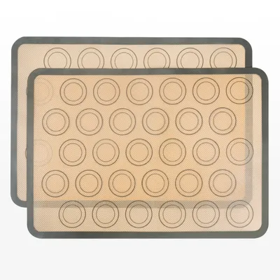 Macaron Baking Mat - Grey, 2 Pack