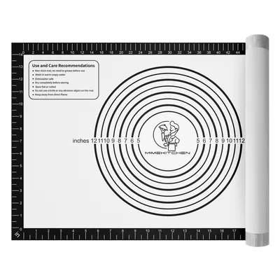 Pastry Mat with Measurements - Black, 26x16